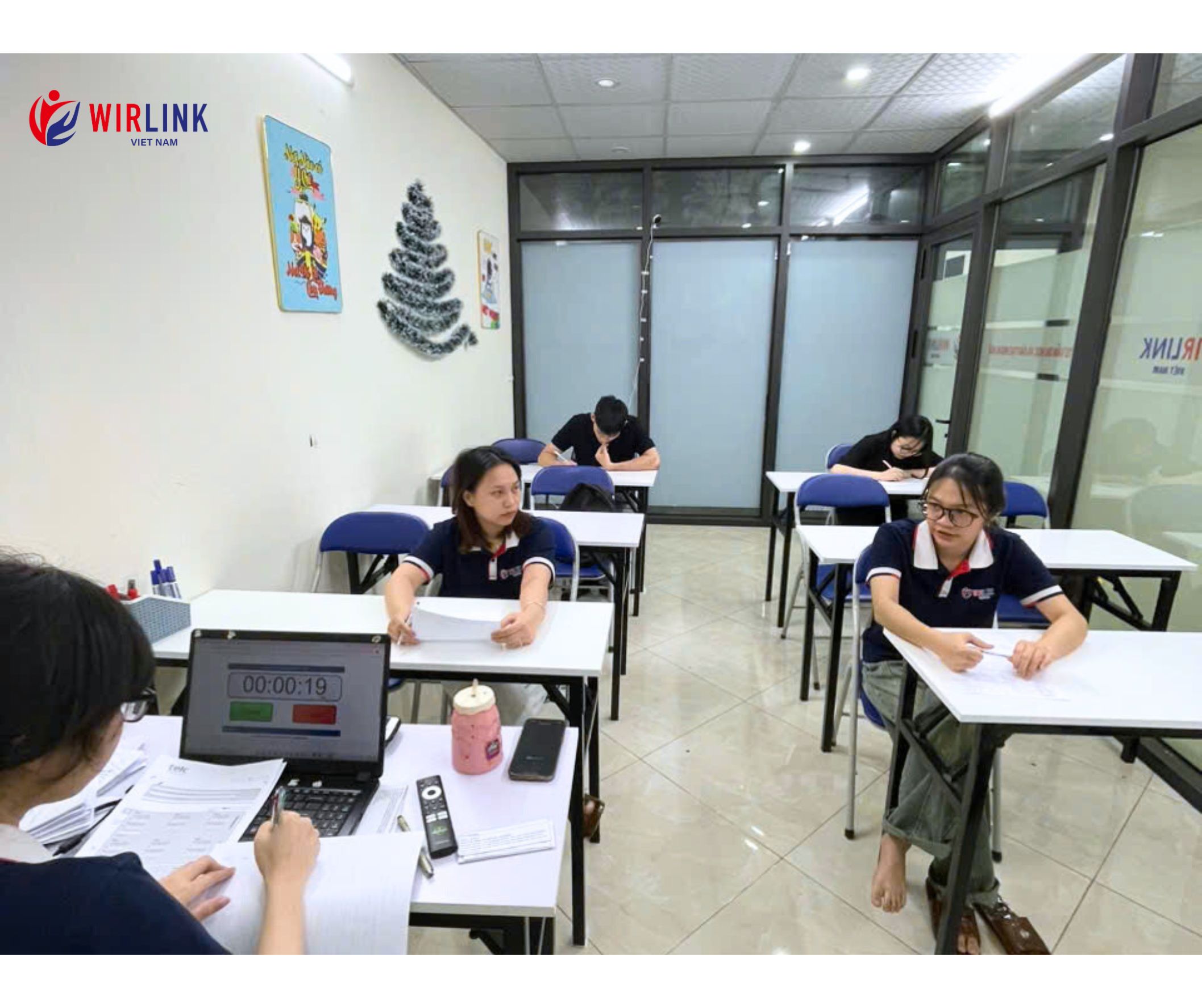 Ngày thi kết thúc trình độ B1 của lớp Darmstadt