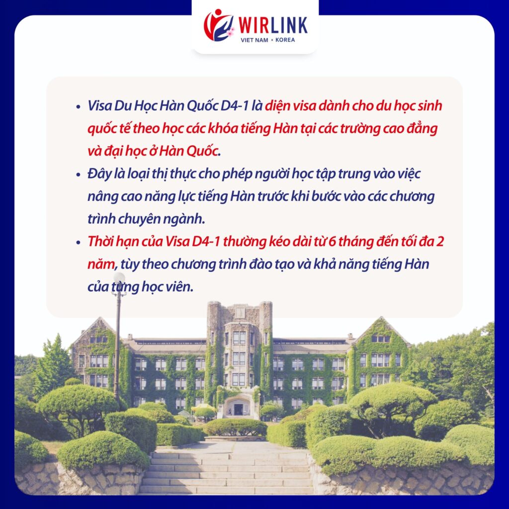 Du học Hàn Quốc hệ tiếng D4-1