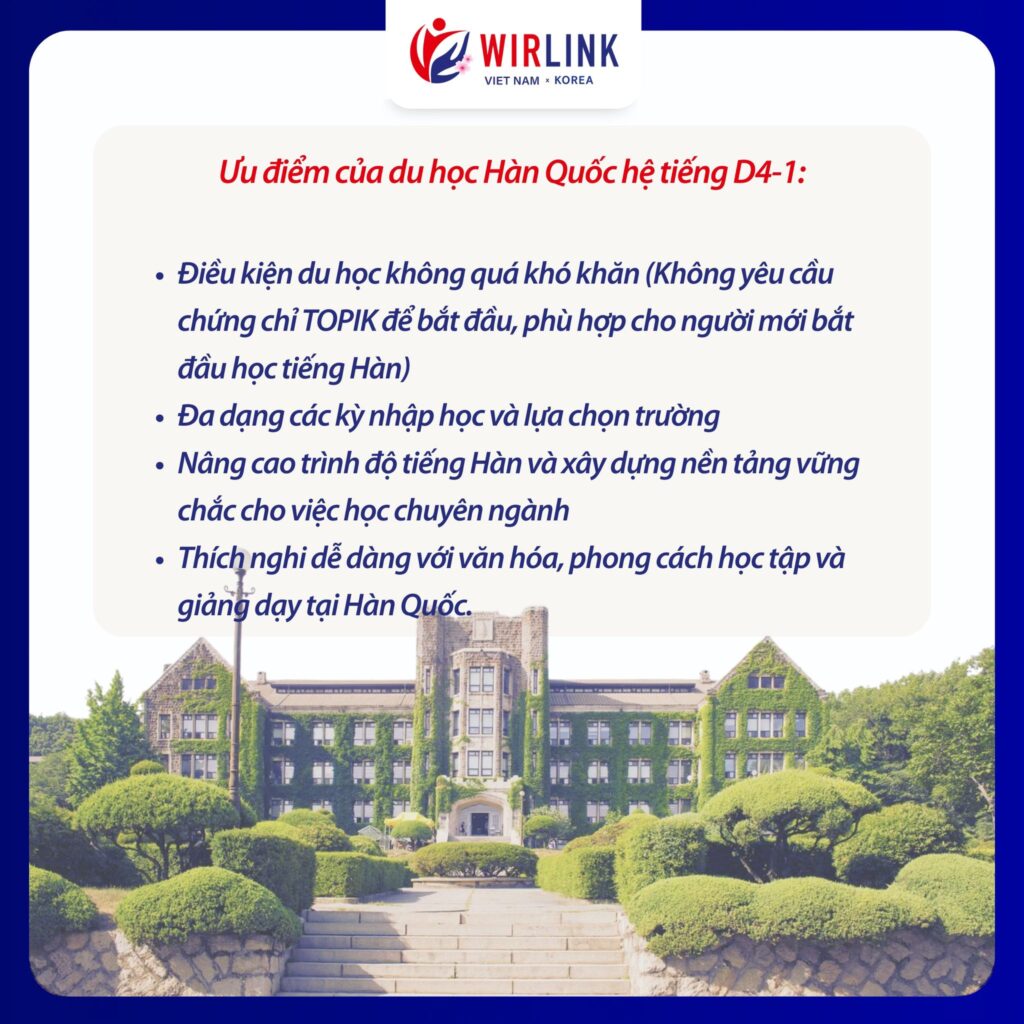 Du học Hàn Quốc hệ tiếng D4-1