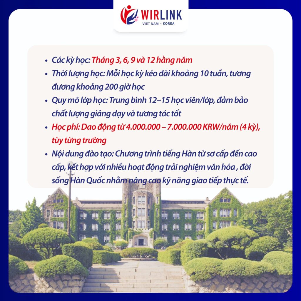 Du học Hàn Quốc hệ tiếng D4-1