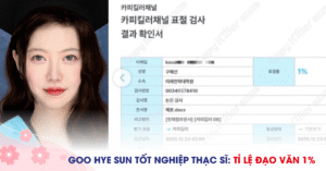 Goo Hye Sun tốt nghiệp thạc sĩ tại KAIST